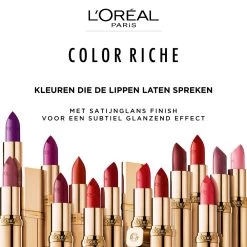 L'Oreal Lu0027Oréal Lippenstift Color Riche Satin 110 Made In Paris -Cosmetica Serie Winkel 1019301 4