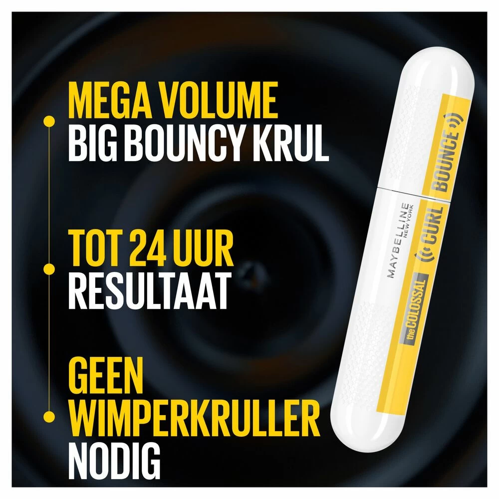 Maybelline Colossal Curl Bounce Mascara Very Black 3 Maybelline Colossal Curl Bounce Mascara Very Black - Afbeelding 3