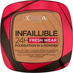 L'Oreal Lu0027Oréal Infaillible 24H Foundation In A Powder 330 Hazelnut