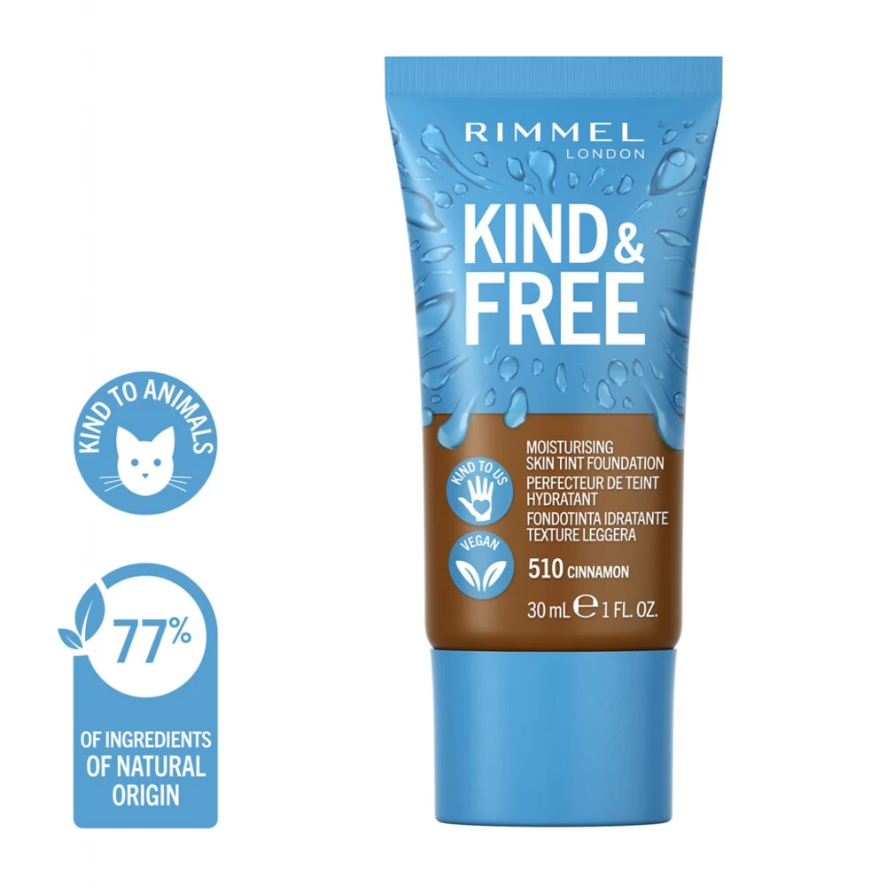 Rimmel KIND & FREE Vegan Foundation 510 Cinnamon 1 Rimmel KIND & FREE Vegan Foundation 510 Cinnamon