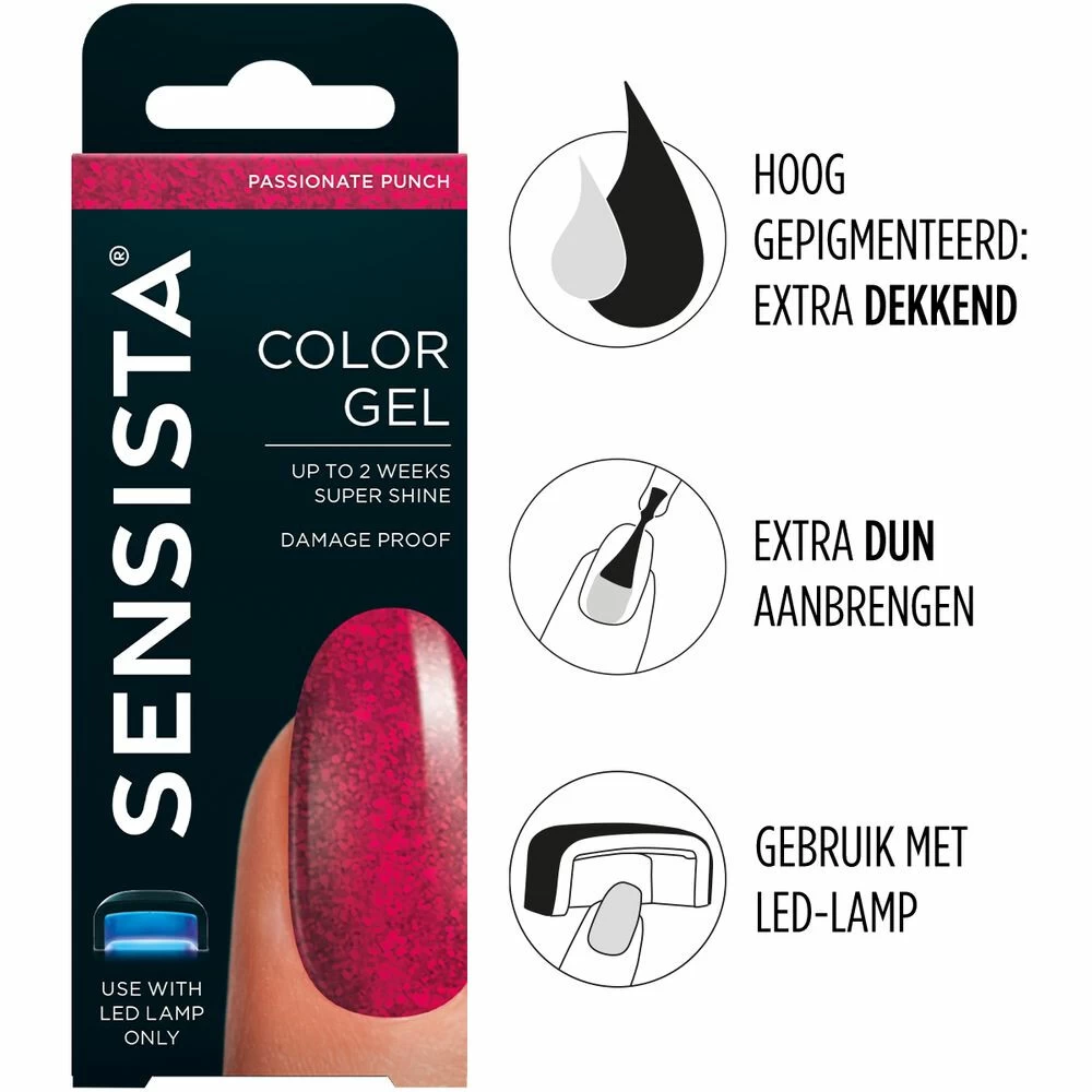Sensista Color Gel Passionate Punch 2 Sensista Color Gel Passionate Punch - Afbeelding 2