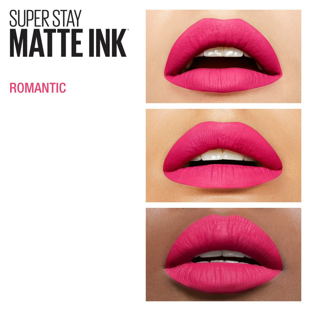 Maybelline SuperStay 24h Matte Ink Lippenstift 30 Romantic 4 Maybelline SuperStay 24h Matte Ink Lippenstift 30 Romantic - Afbeelding 4